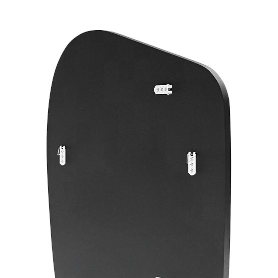 Wiszące lustro w czarnej ramie Frivatti, 60x100 cm, nieregularny kształt