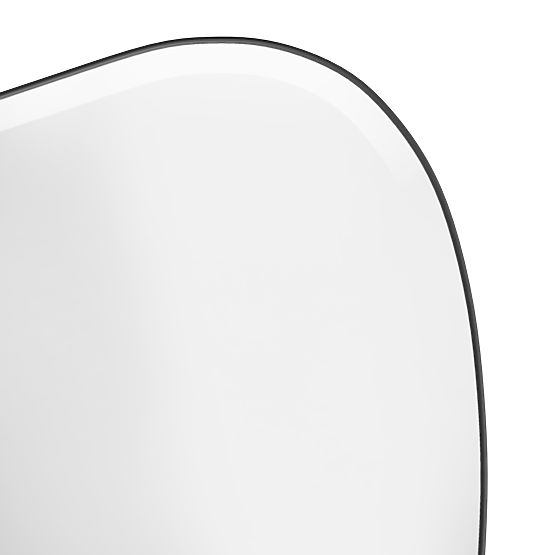 Wiszące lustro w czarnej ramie Frivatti, 60x100 cm, nieregularny kształt