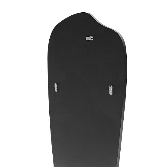 Wiszące lustro w czarnej ramie Frivatti, 60x140 cm, nieregularny kształt