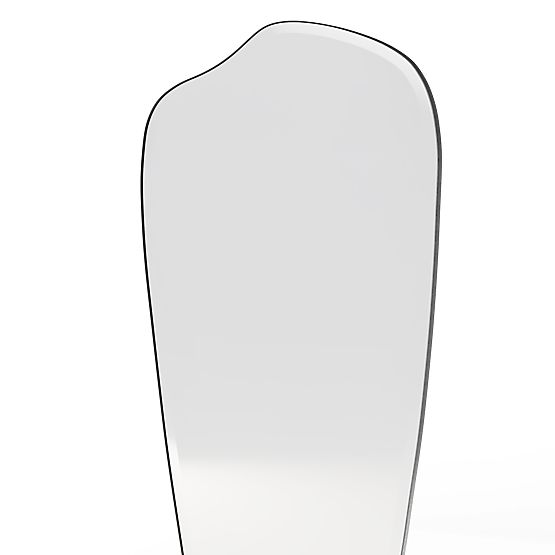 Wiszące lustro w czarnej ramie Frivatti, 60x140 cm, nieregularny kształt