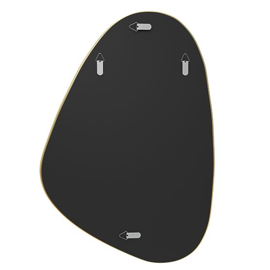 Wiszące lustro w złotej ramie Libia, 76x51 cm, nieregularny kształt