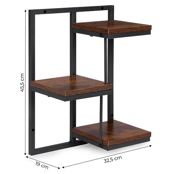 Wiszący kwietnik ścienny półka na kwiaty dekoracja 3 poziomy loft ModernHome