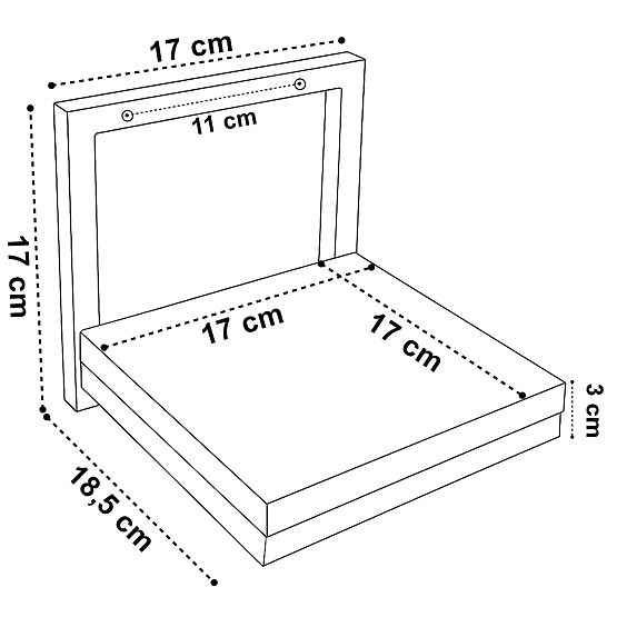 Wiszący kwietnik TORGET CZARNY MARMUR