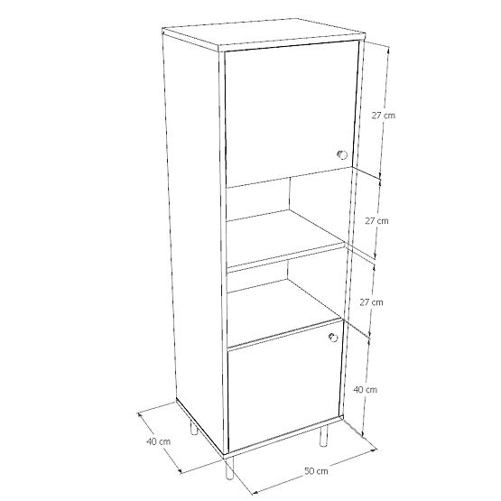 Witryna do salonu Venus biała loft
