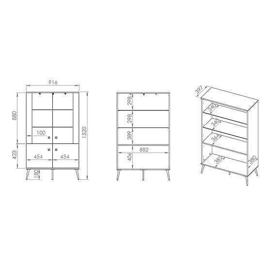 Witryna leśna większa - zielona