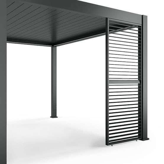 Wolnostojąca pergola ogrodowa Lumera z aluminium, 4x8 m, bioklimatyczna, oświetlenie LED, elektryczn