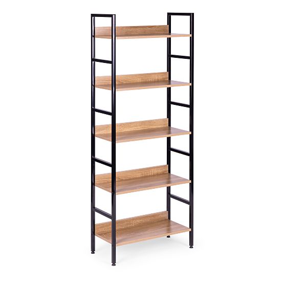 Wysoki regał loftowy 5 półek metal MDF ModernHome