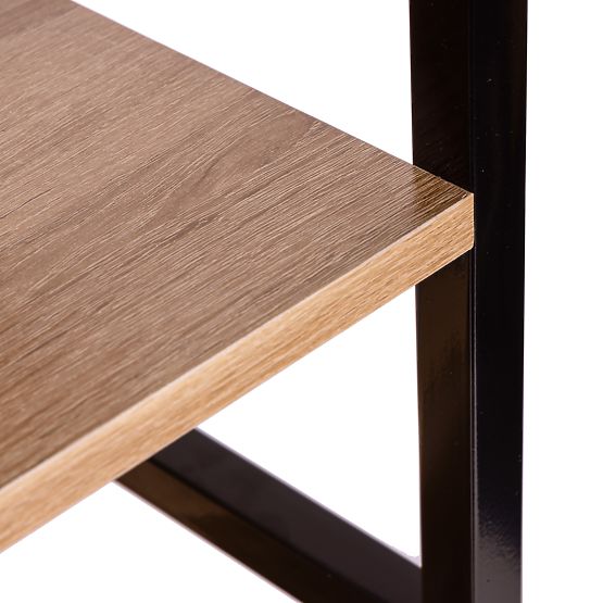 Wysoki regał loftowy 5 półek metal MDF ModernHome