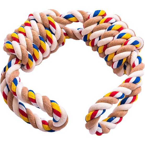 Zabawka do przeciągania z węzłami WALLY 60 cm