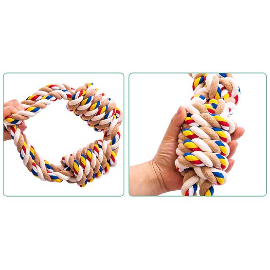 Zabawka do przeciągania z węzłami WALLY 60 cm