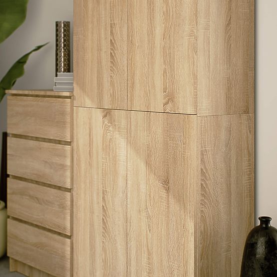 ZAMKNIĘTY REGAŁ R80 2D 8P CLP DĄB SONOMA