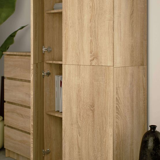 ZAMKNIĘTY REGAŁ R80 2D 8P CLP DĄB SONOMA