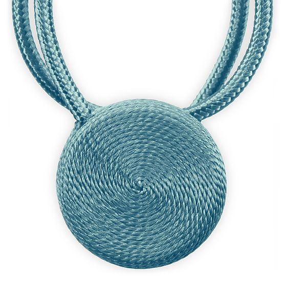 Zasłony - akcesoria CALGARY kolor jasnoniebieski ameliahome