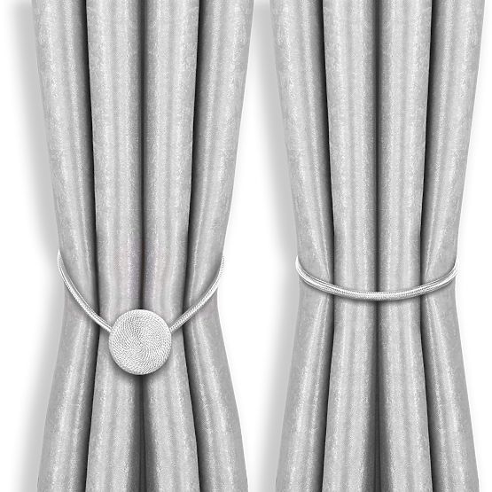 Zasłony - akcesoria CALGARY kolor jasnoniebieski ameliahome