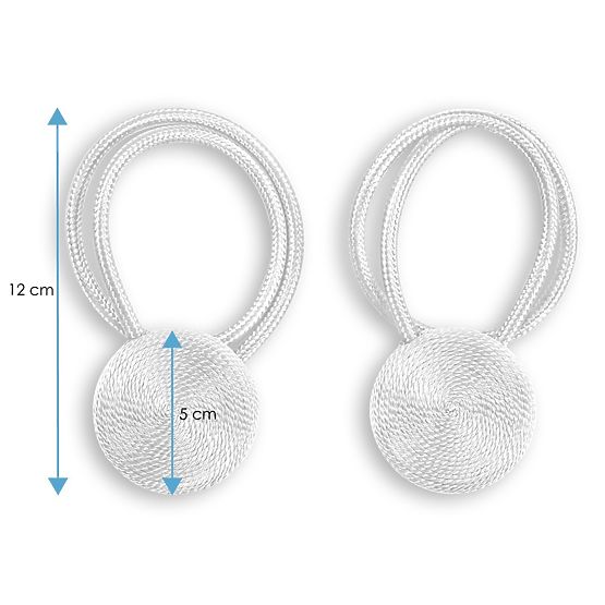 Zasłony - akcesoria CALGARY kolor jasnoniebieski ameliahome