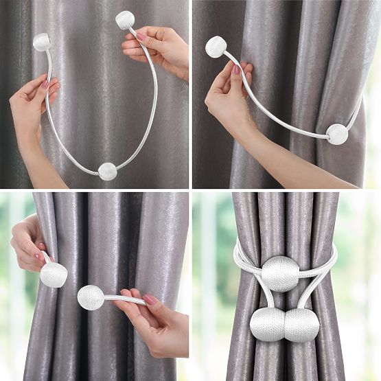 Zasłony - akcesoria MONTREAL kolor lila ameliahome