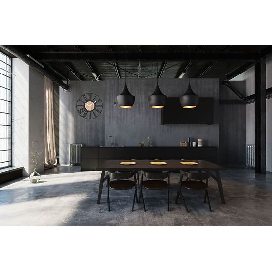 Zegar ścienny LOFT ROUND - 35 cm