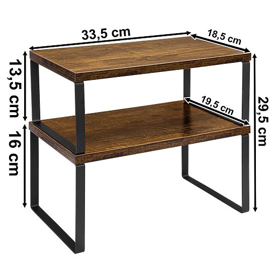 Zestaw 2 bambusowych półek GINGER RUSTIC