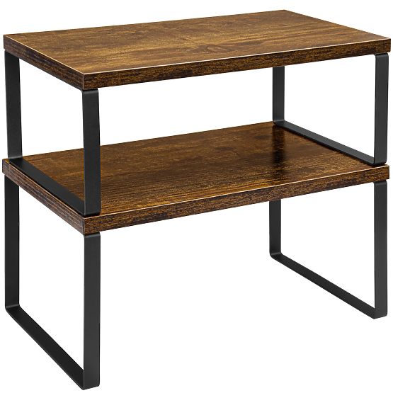 Zestaw 2 bambusowych półek GINGER RUSTIC