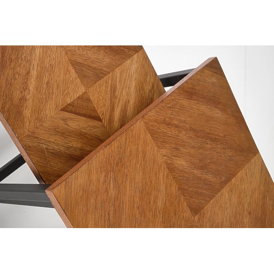 Zestaw 2 ławek ELZA, orzechowy/czarny (1p=1szt)