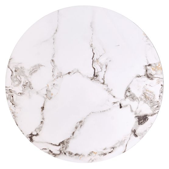 Zestaw 2 ławek FATIMA, biały marmur / czarny (1p=1szt)