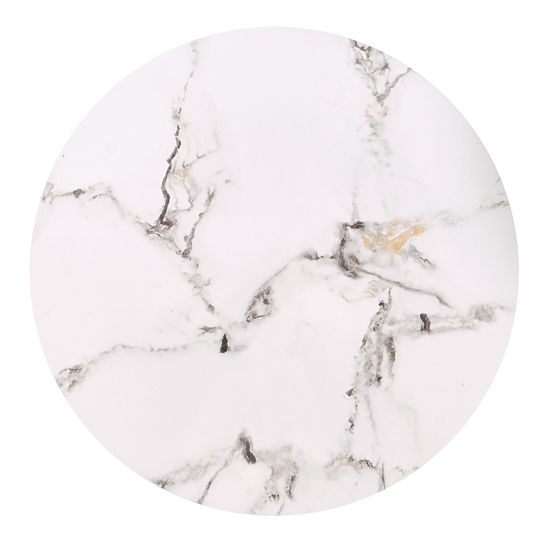 Zestaw 2 ławek FATIMA, biały marmur / czarny (1p=1szt)