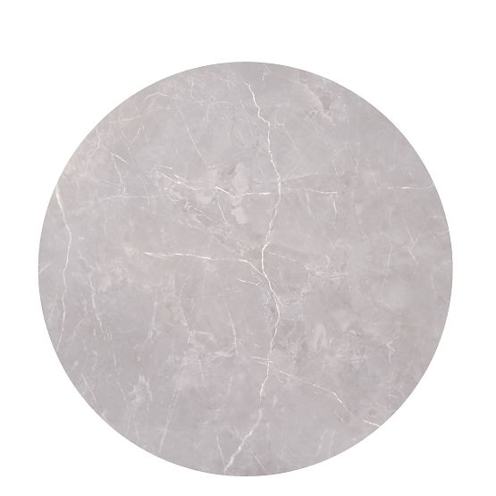 Zestaw 2 stolików FLAMINGO, popielaty marmur/czarny (2szt=1kpl)