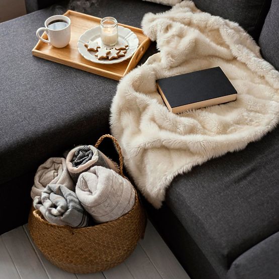 Zestaw 3 koszy BOHO z naturalnych materiałów