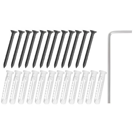 Zestaw 3 półek loftowych SIRIN czarny