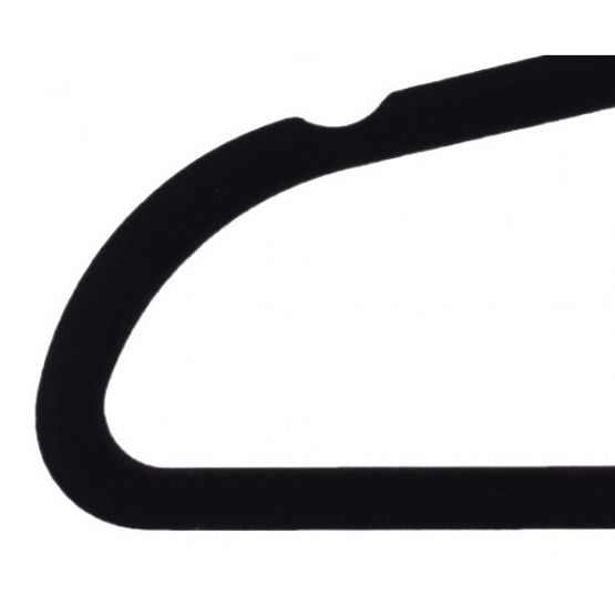 Zestaw 5 szt. welurowych wieszaków Maxi - czarny