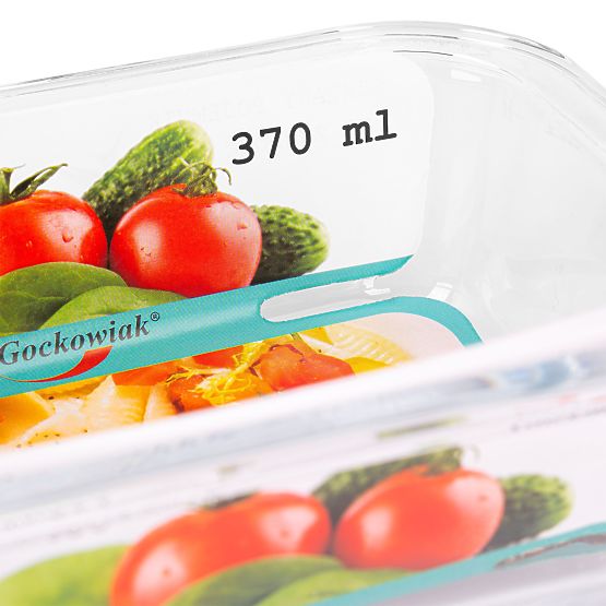 Zestaw 6 szklanych pojemników na żywność AMALFI