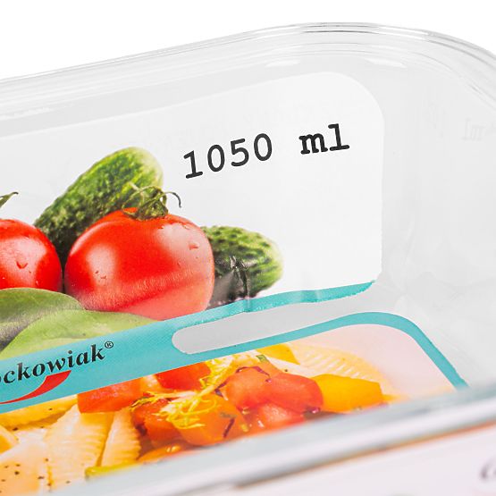 Zestaw 6 szklanych pojemników na żywność AMALFI