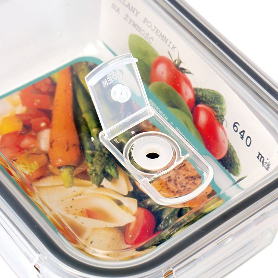 Zestaw 6 szklanych pojemników na żywność AMALFI