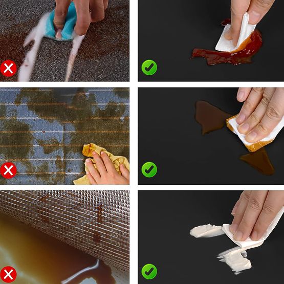 Zestaw 8 podkładek na stół TRIVAL BLACK