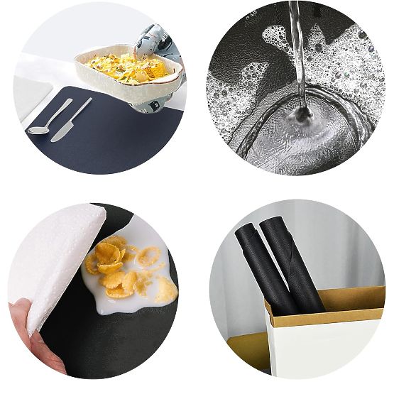 Zestaw 8 podkładek na stół TRIVAL BLACK