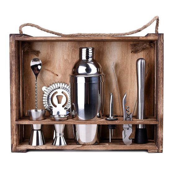 Zestaw barmański LOGAN 11 elementów z pudełkiem