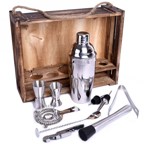 Zestaw barmański LOGAN 11 elementów z pudełkiem