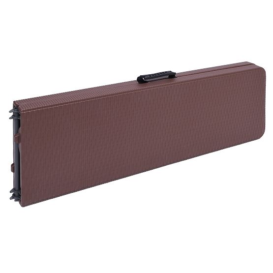 Zestaw cateringowy Rattan brązowy stół 180 cm + 2 ławki