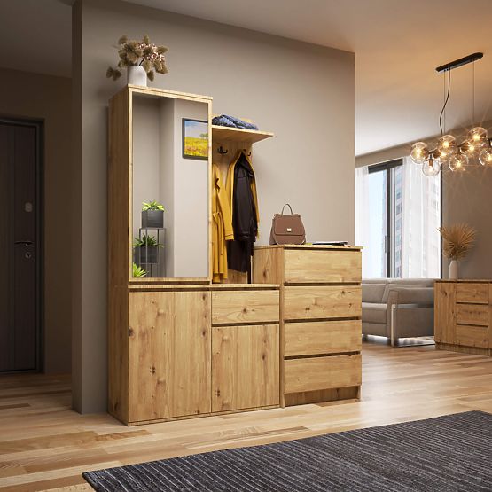 ZESTAW DO PRZEDPOKOJU ENTRO PK DĄB ARTISAN