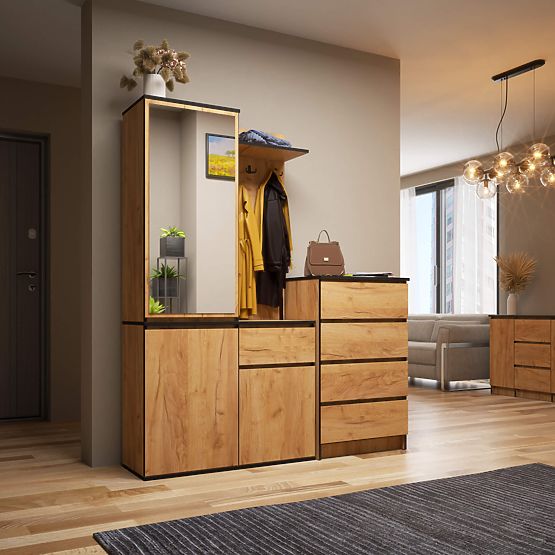 ZESTAW DO PRZEDPOKOJU ENTRO PK DĄB CRAFT