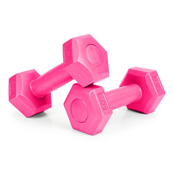 Zestaw hantli do fitness 2x 0,5 kg