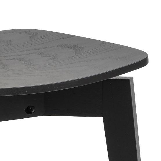 Zestaw jadalniany Roxby czarny stół i cztery krzesła