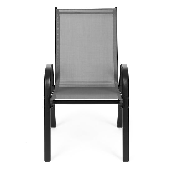 Zestaw krzeseł ogrodowych na taras balkon szare