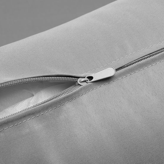 Zestaw mebli ogrodowych FLORENCJA szara sofa z otomanką