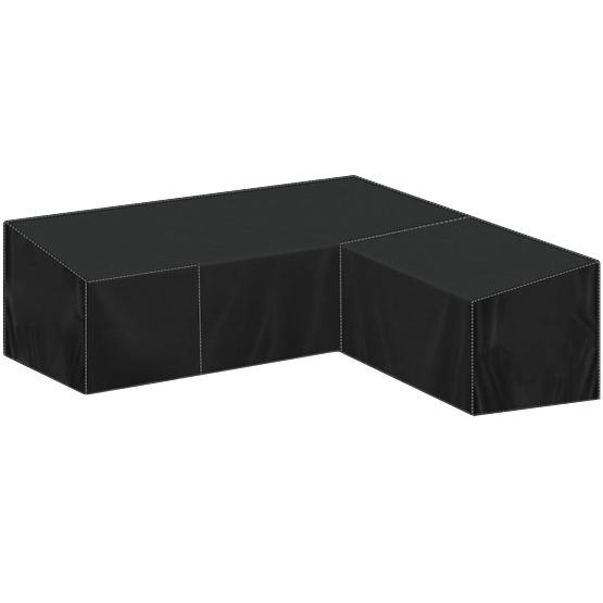 Zestaw mebli ogrodowych FLORENCJA szara sofa z otomanką