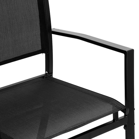 Zestaw mebli ogrodowych GRACIOSA BLACK
