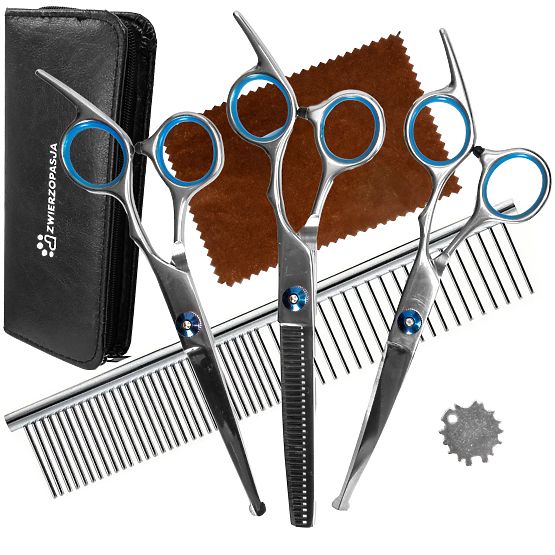 Zestaw nożyczek dla zwierząt GROMMY dla psa i kota