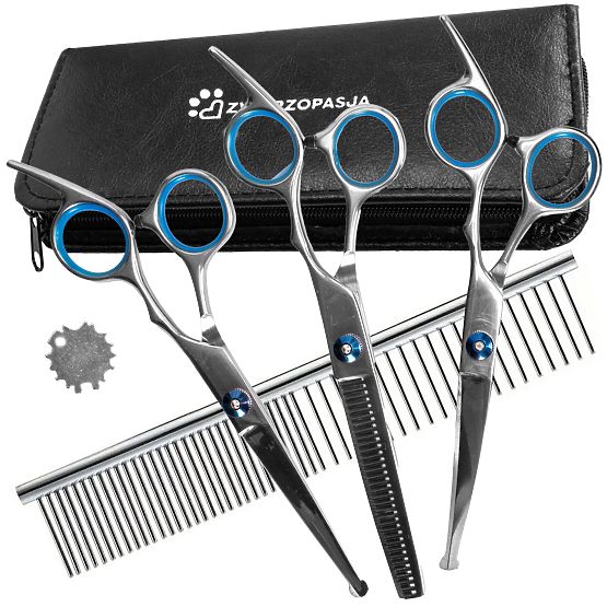 Zestaw nożyczek dla zwierząt GROMMY dla psa i kota