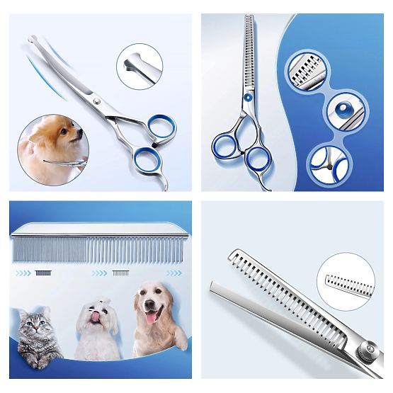 Zestaw nożyczek dla zwierząt GROMMY dla psa i kota