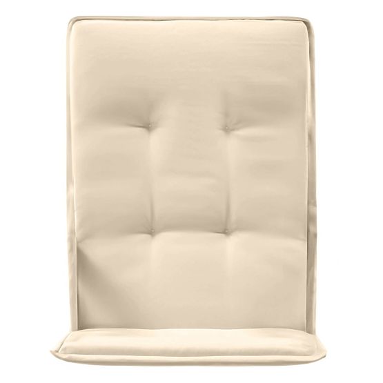 Zestaw ogrodowy Familis stół 160 cm + 4 krzesła z regulowanymi oparciami i kremowymi poduszkami, dre